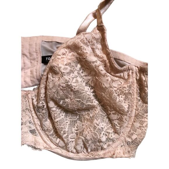 Torrid Full-Coverage Unlined Lace Straight Back Bra nude size 48 DD - Picture 5 of 11
